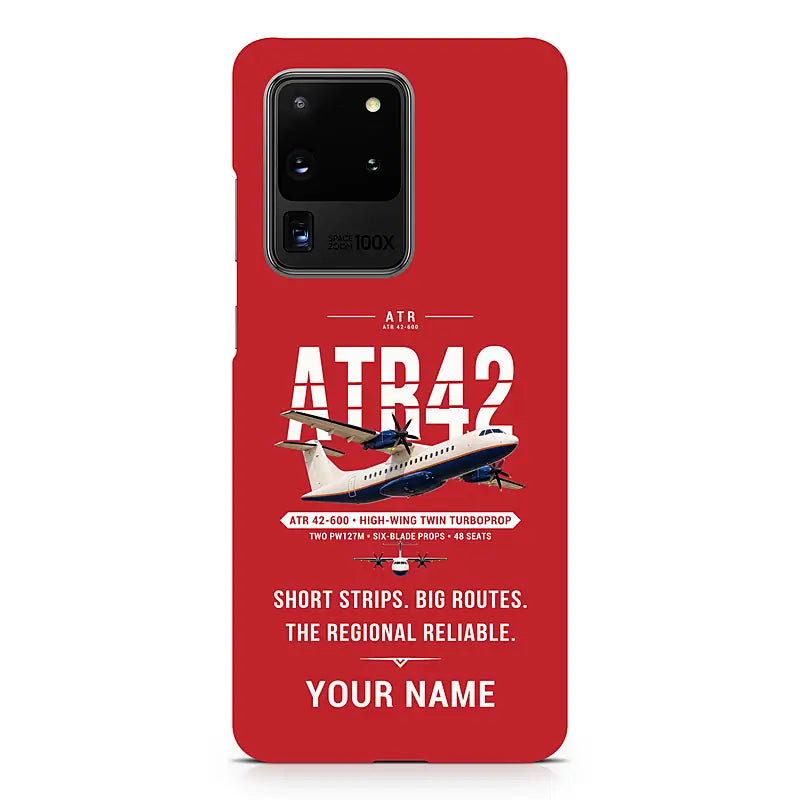 ATR 42-600 - Original + Name - Samsung Case - Red