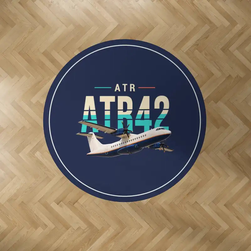 ATR 42-600 - Original - Round Carpet - Dark Blue