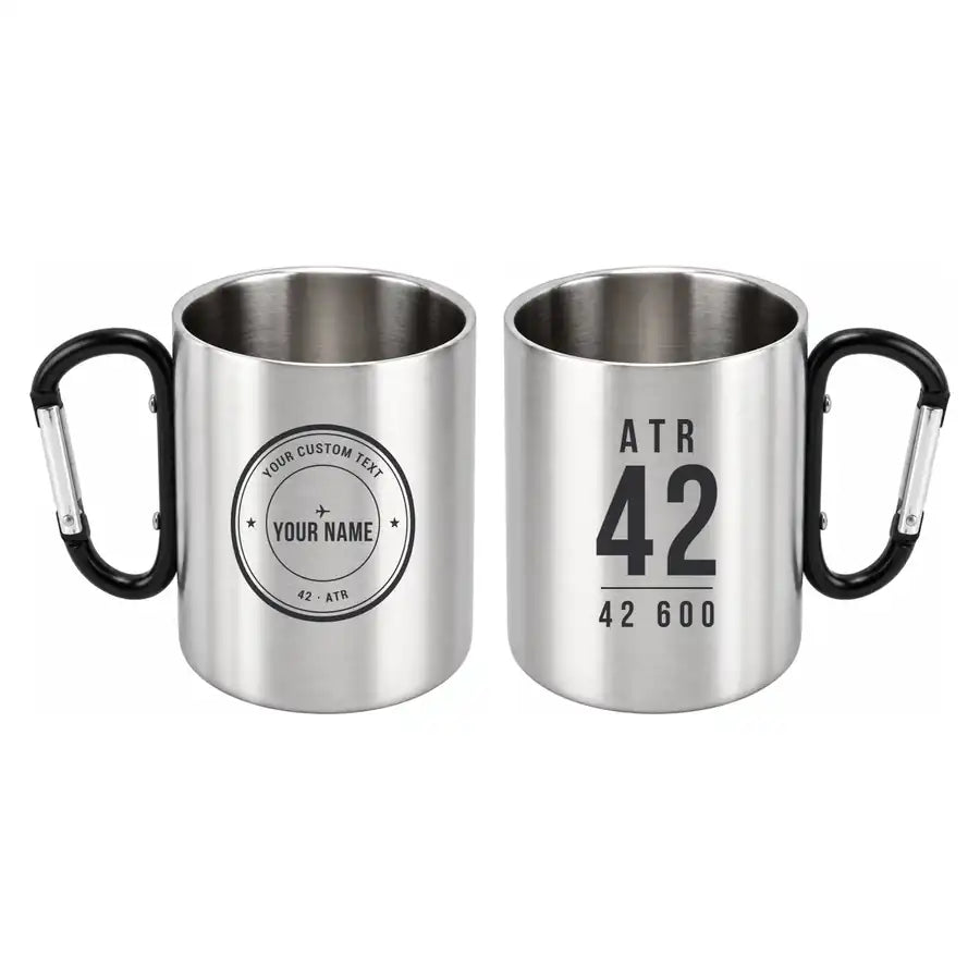 ATR 42-600 - Outdoors Mug - Tag + Name - Black
