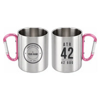 Thumbnail for ATR 42-600 - Outdoors Mug - Tag + Name - Pink