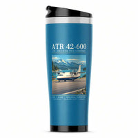 Thumbnail for ATR 42-600 - Poster - Stainless Steel (No Holder) - Light Blue