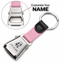 Thumbnail for ATR 42-600 - Seat Belt Key Chain - Tag + Name - Pink
