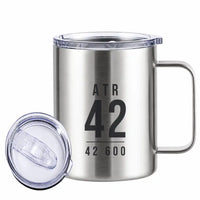 Thumbnail for ATR 42-600 - Stainless Steel Mug - Tag - Silver