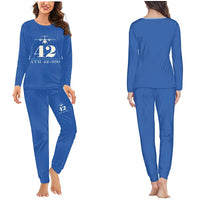 Thumbnail for ATR 42-600 - Women Pajamas - Heritage Chest - Blue