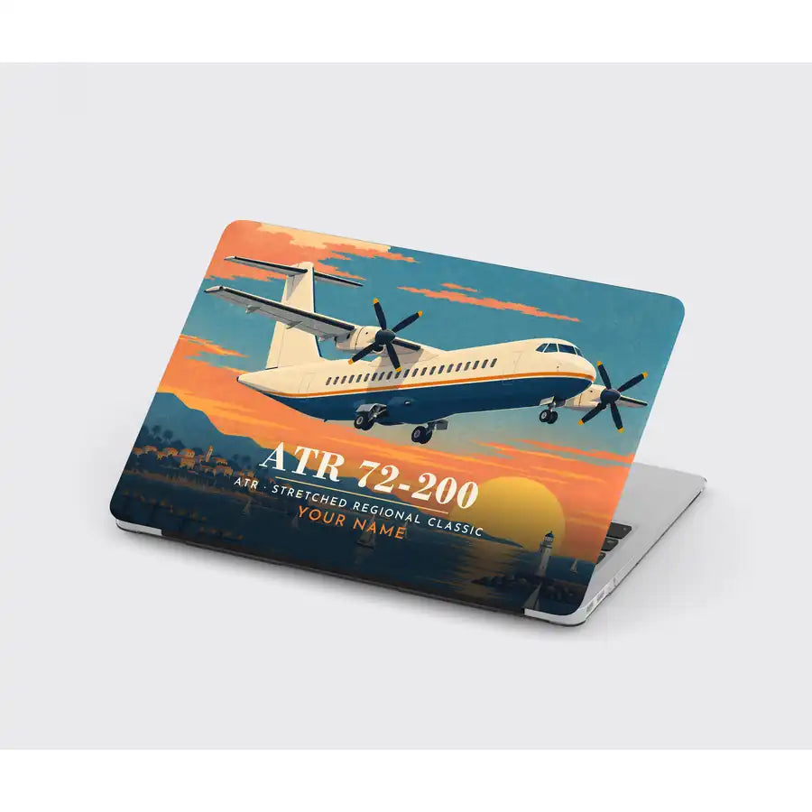 ATR 72-200 - 3D + Name - MacBook Case - Full Print