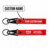 Thumbnail for ATR 72-200 Hawk-Shaped Key Chains - Red - Cartoon - Personalized