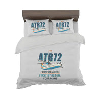 Thumbnail for ATR 72-200 - Cartoon + Name - Bedding Set - Light Gray