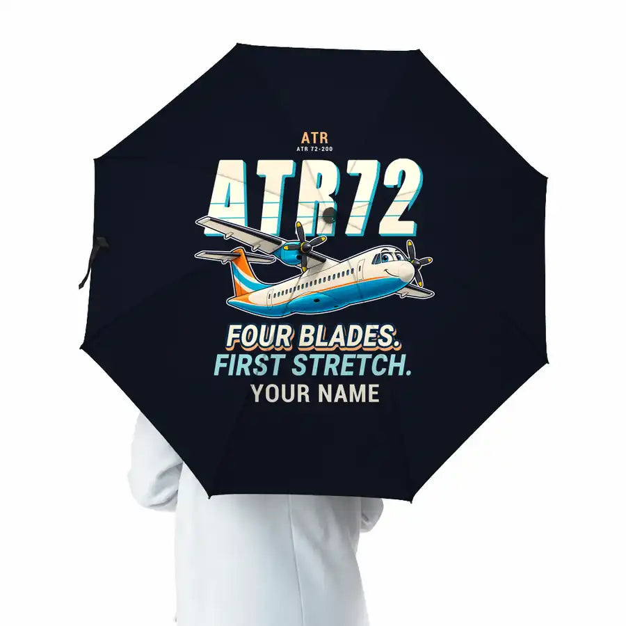 ATR 72-200 - Cartoon + Name - Umbrella