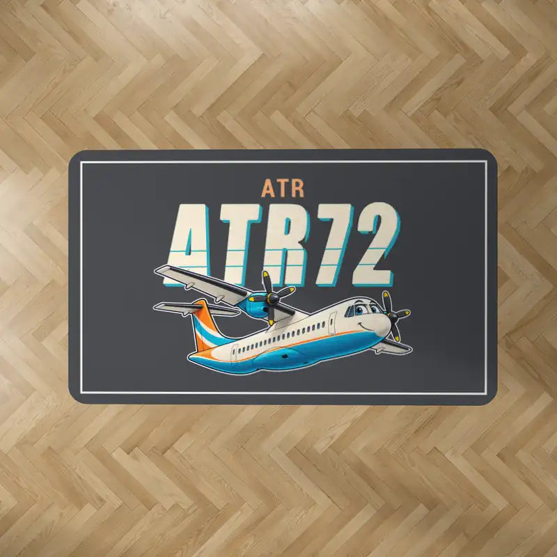 ATR 72-200 - Cartoon - Rectangle Carpet - Dark Gray