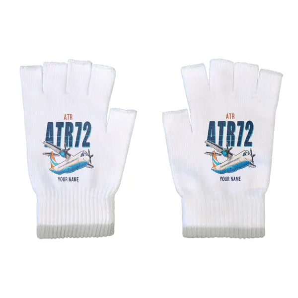 ATR 72-200 - Gloves - Cut - Cartoon + Name - White