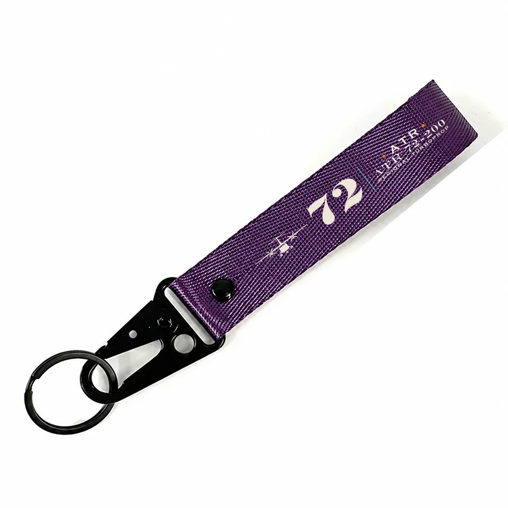 ATR 72-200 Hawk-Shaped Key Chains - Purple - Heritage