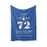 Thumbnail for ATR 72-200 - Heritage + Name - Blanket - Blue