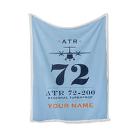 Thumbnail for ATR 72-200 - Heritage + Name - Blanket - Light Blue