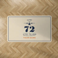 Thumbnail for ATR 72-200 - Heritage + Name - Rectangle Carpet - Beige