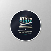 Thumbnail for ATR 72-200 - Original - Circle Sticker - Close-up