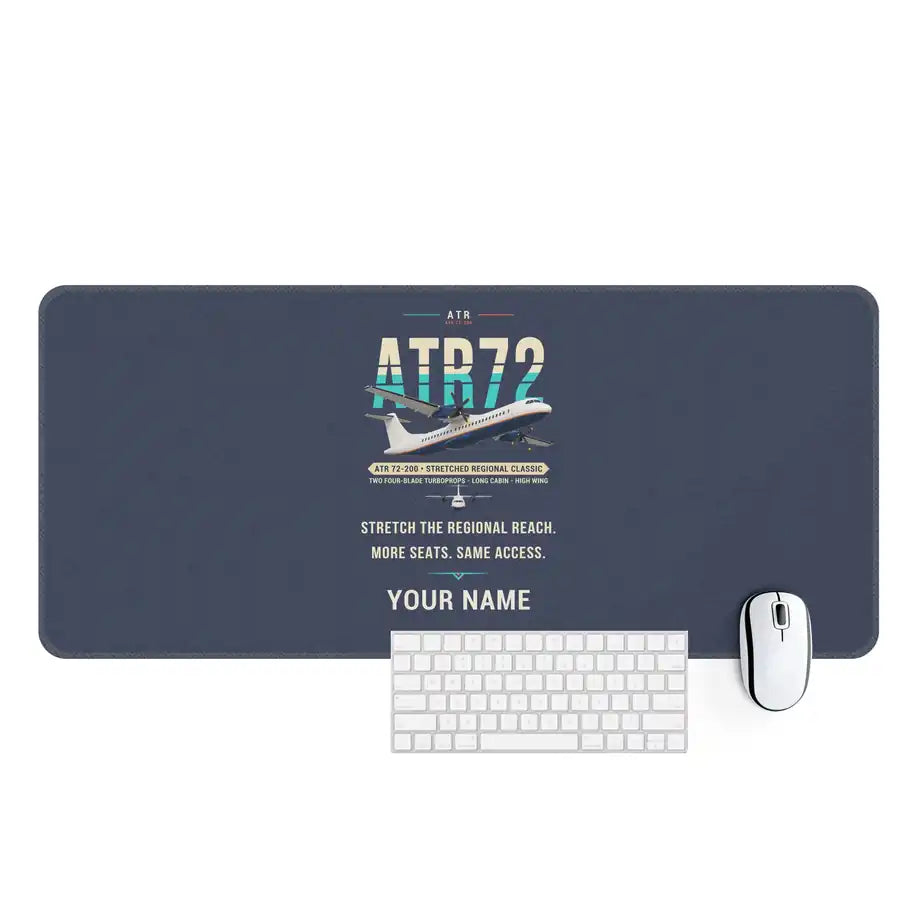 ATR 72-200 - Original + Name - Desk Mat - Navy Blue