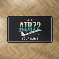 Thumbnail for ATR 72-200 - Original + Name - Rectangle Carpet - Black