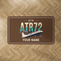 Thumbnail for ATR 72-200 - Original + Name - Rectangle Carpet - Brown