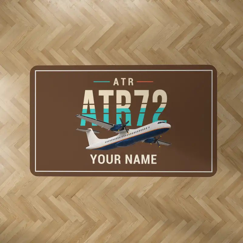 ATR 72-200 - Original + Name - Rectangle Carpet - Brown