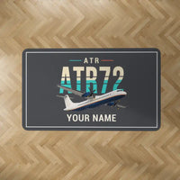 Thumbnail for ATR 72-200 - Original + Name - Rectangle Carpet - Dark Gray