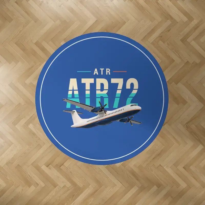 ATR 72-200 - Original - Round Carpet - Blue