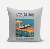 Thumbnail for ATR 72-200 - Poster - Pillow - Light Gray