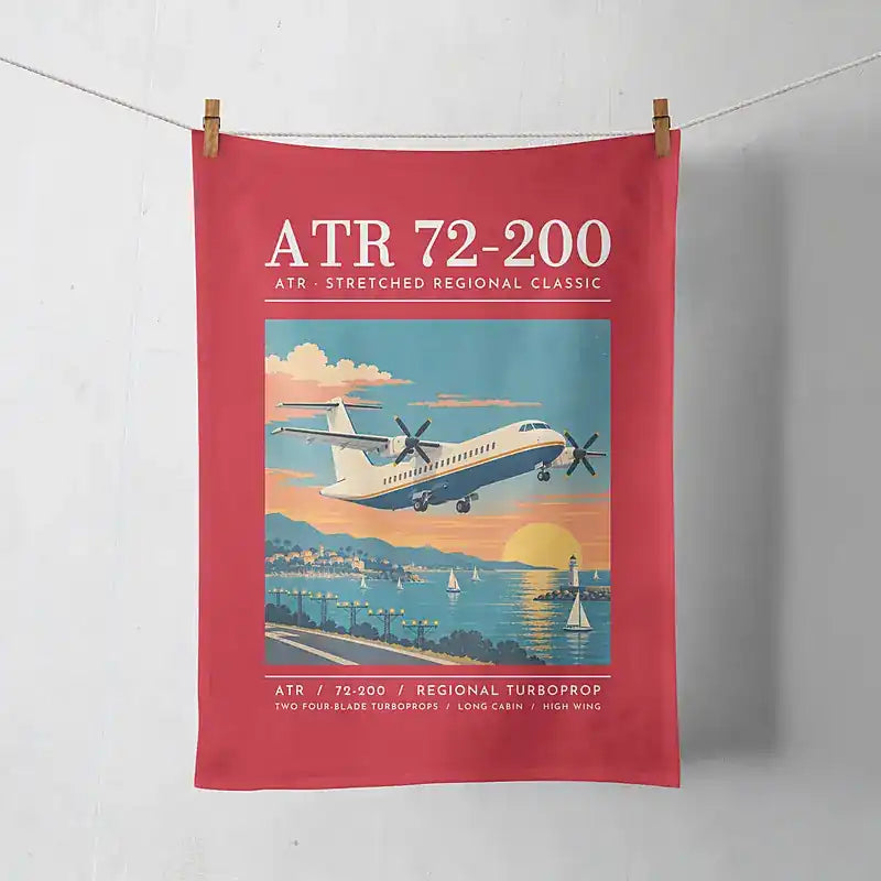 ATR 72-200 - Poster - Towel - Red