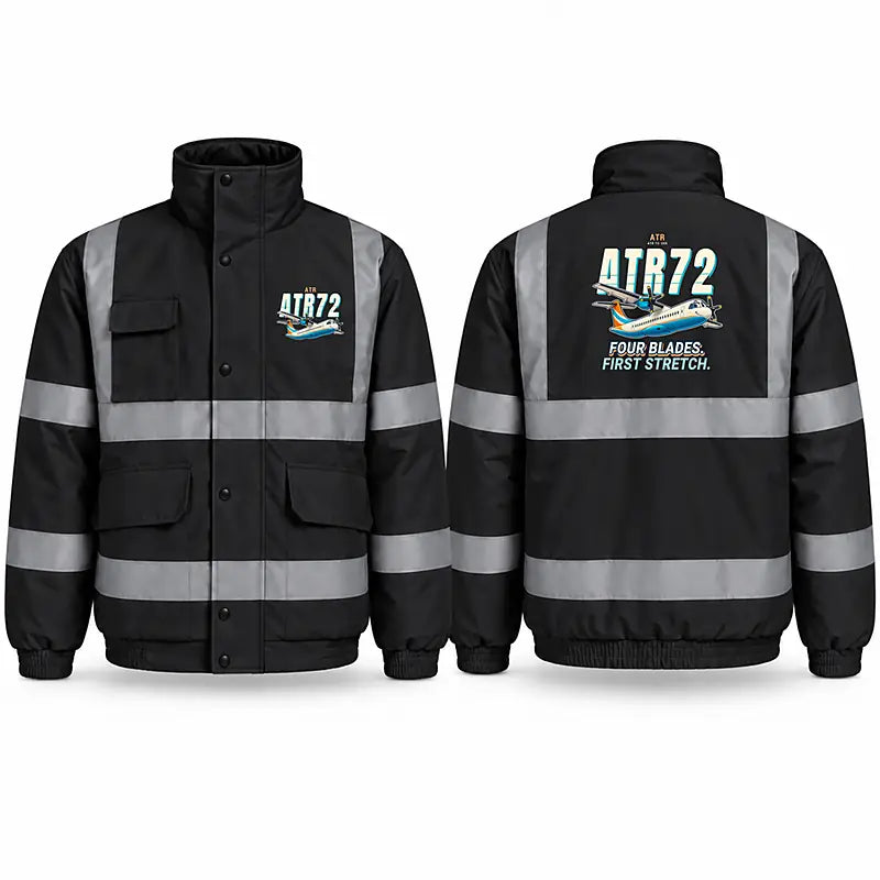 ATR 72-200 Reflective Winter Jackets - Cartoon - Black