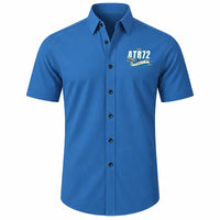 Thumbnail for ATR 72-200 - Short Sleeve Shirt - Cartoon - Blue