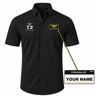 Thumbnail for ATR 72-200 - Short Sleeve Shirt - Heritage - Black + NAME
