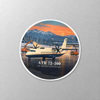 Thumbnail for ATR 72-500 - 3D - Circle Sticker - Close-up
