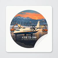 Thumbnail for ATR 72-500 - 3D - Circle Sticker - Peel