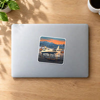 Thumbnail for ATR 72-500 - 3D + Name - Square Sticker - MacBook