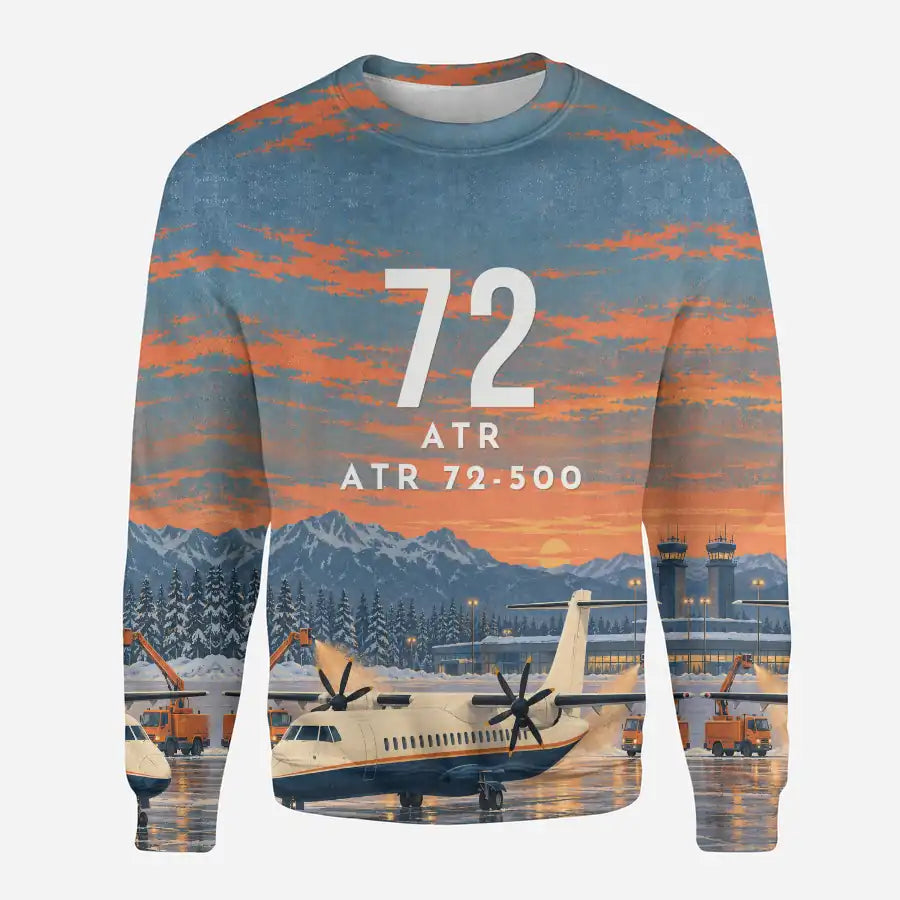 ATR 72-500 3D All-Over Print Clothing - Sweatshirt - 3D