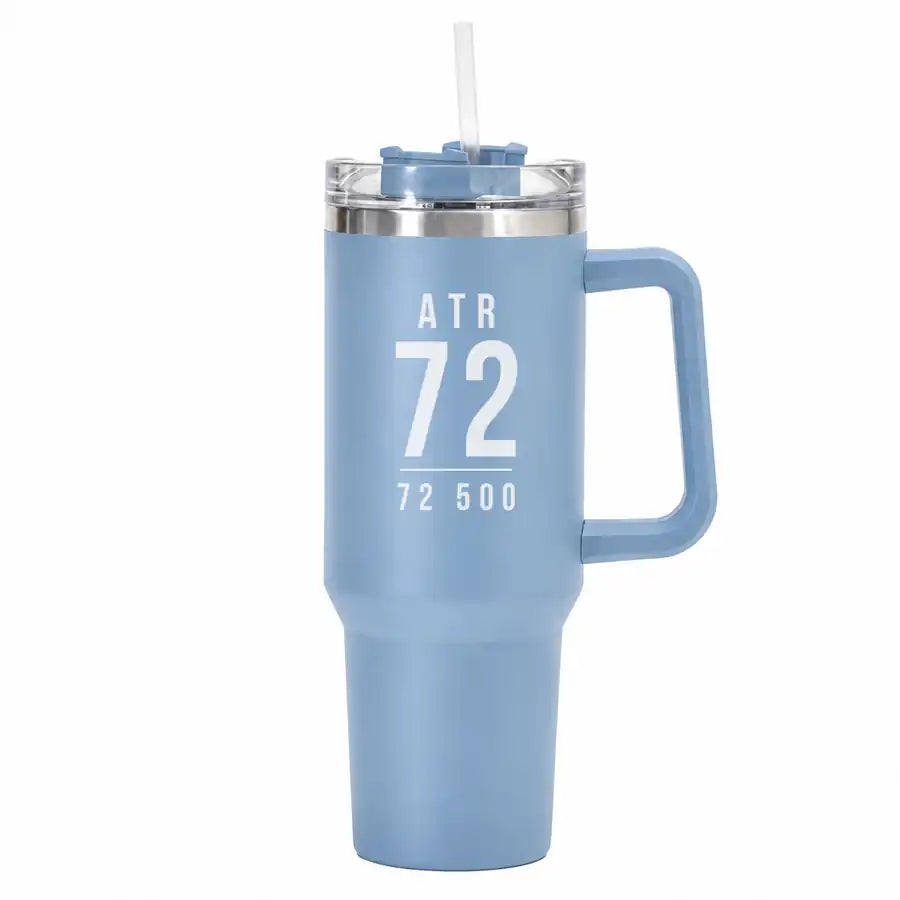ATR 72-500 - 40oz Car Mug - Tag - Light Blue