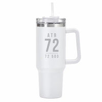Thumbnail for ATR 72-500 - 40oz Car Mug - Tag - White