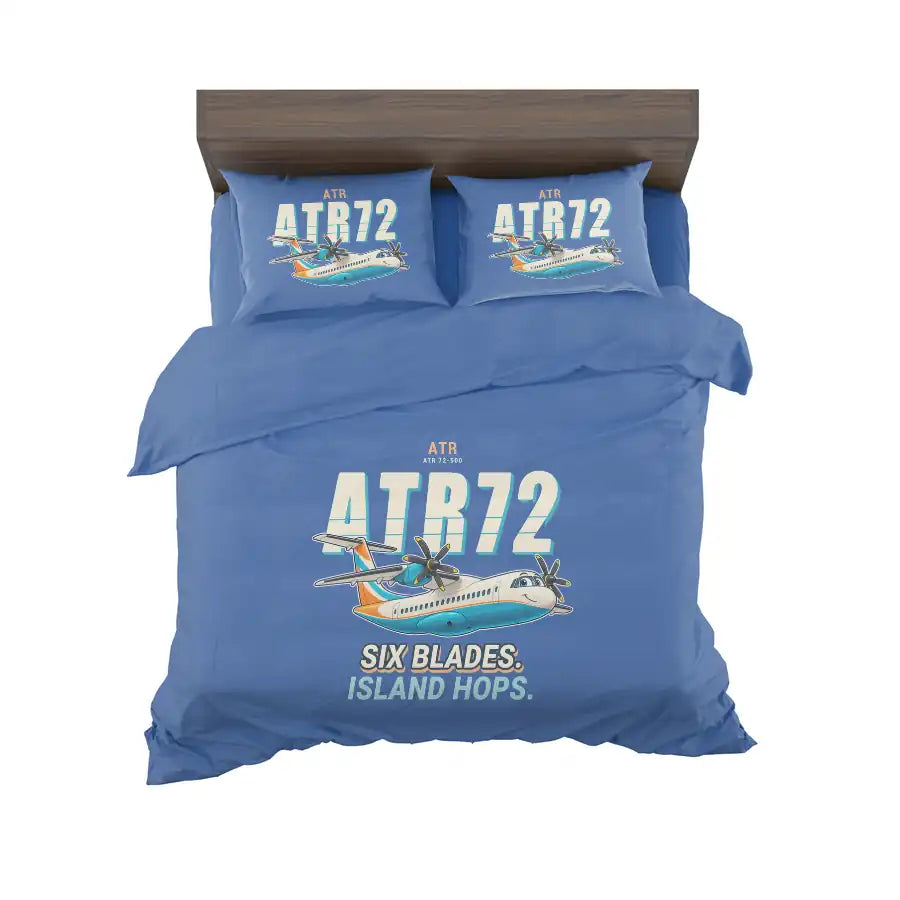 ATR 72-500 - Cartoon - Bedding Set - Blue
