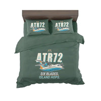 Thumbnail for ATR 72-500 - Cartoon - Bedding Set - Dark Green