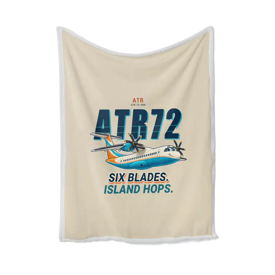 ATR 72-500 - Cartoon - Blanket - Beige