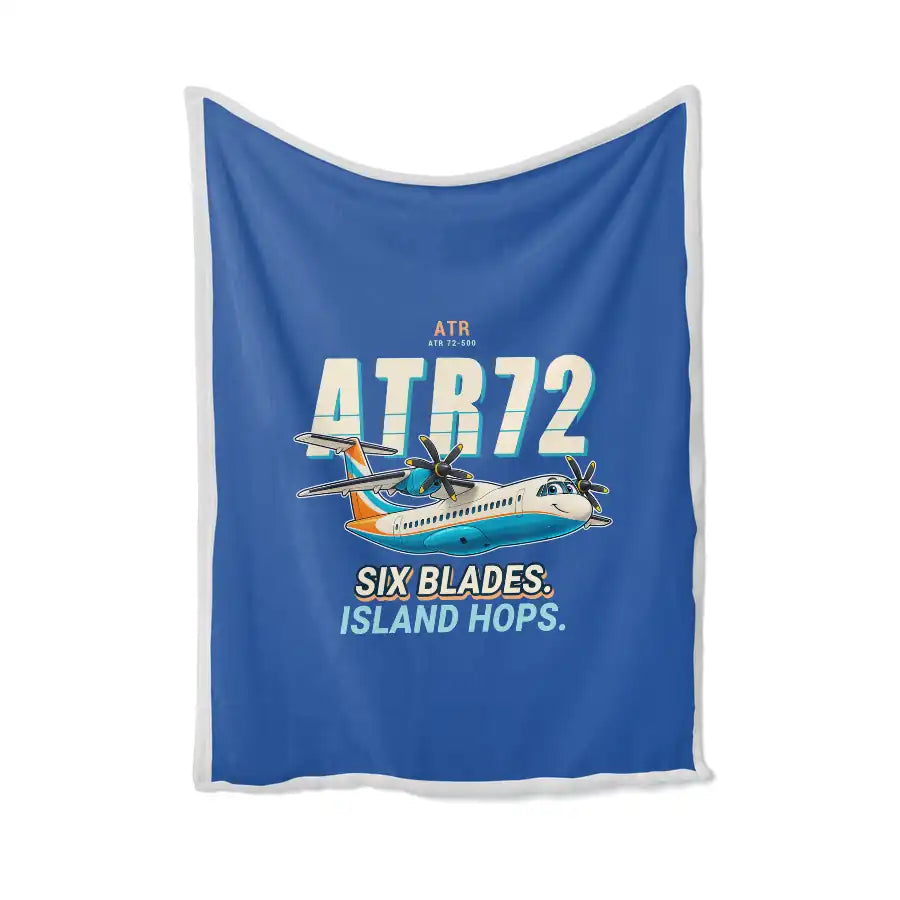 ATR 72-500 - Cartoon - Blanket - Blue