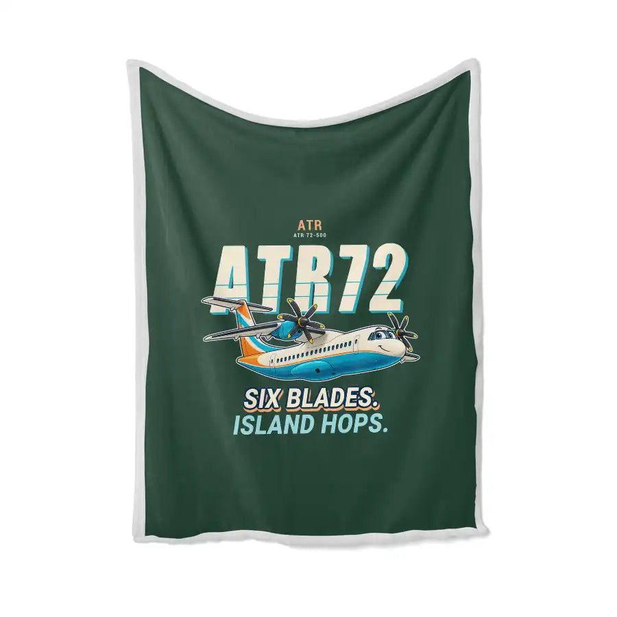 ATR 72-500 - Cartoon - Blanket - Dark Green