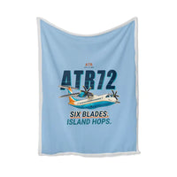 Thumbnail for ATR 72-500 - Cartoon - Blanket - Light Blue
