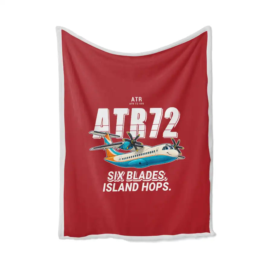 ATR 72-500 - Cartoon - Blanket - Red