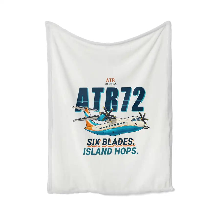 ATR 72-500 - Cartoon - Blanket - White