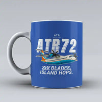 Thumbnail for ATR 72-500 - Cartoon - Mug - Blue