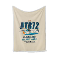 Thumbnail for ATR 72-500 - Cartoon + Name - Blanket - Beige