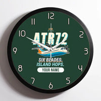 Thumbnail for ATR 72-500 - Cartoon + Name - Framed - Dark Green