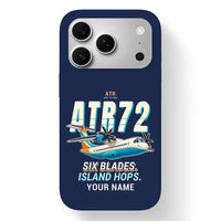 Thumbnail for ATR 72-500 - Cartoon + Name - MagSafe iPhone 17 Pro - Navy Blue