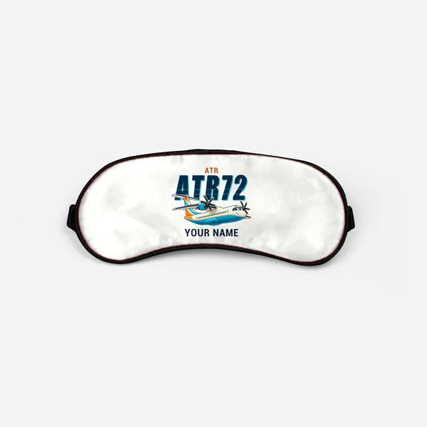 ATR 72-500 - Cartoon + Name - Sleep Mask - White