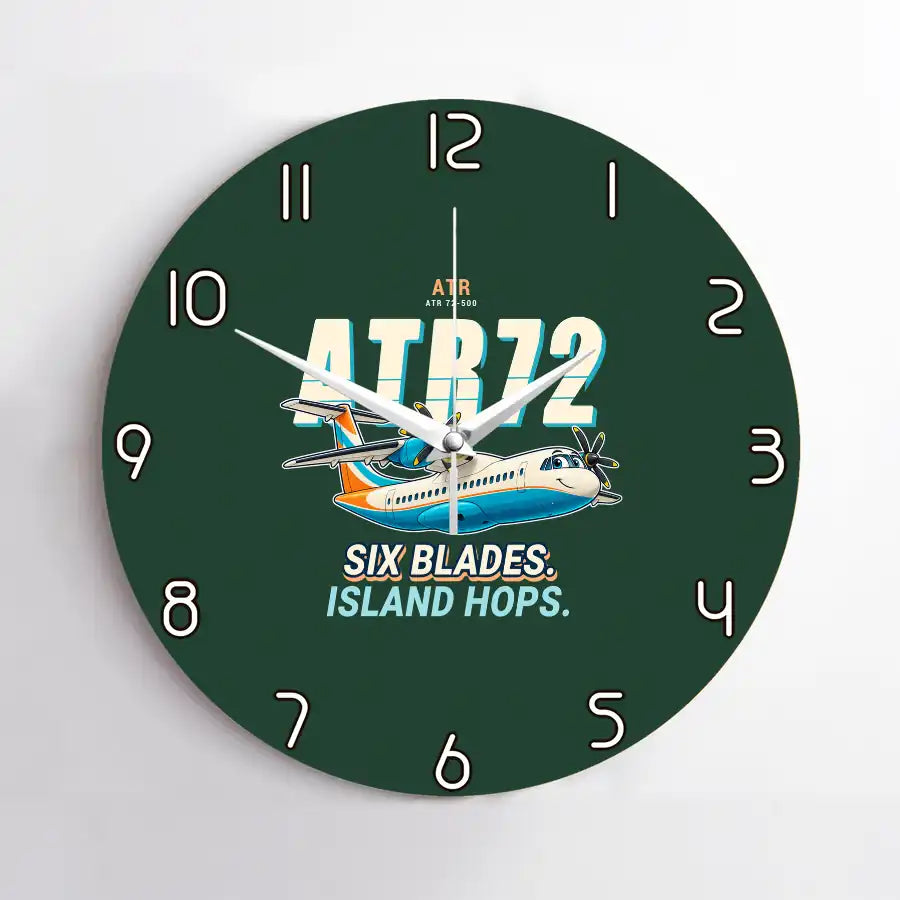 ATR 72-500 - Cartoon - No Frame - Dark Green